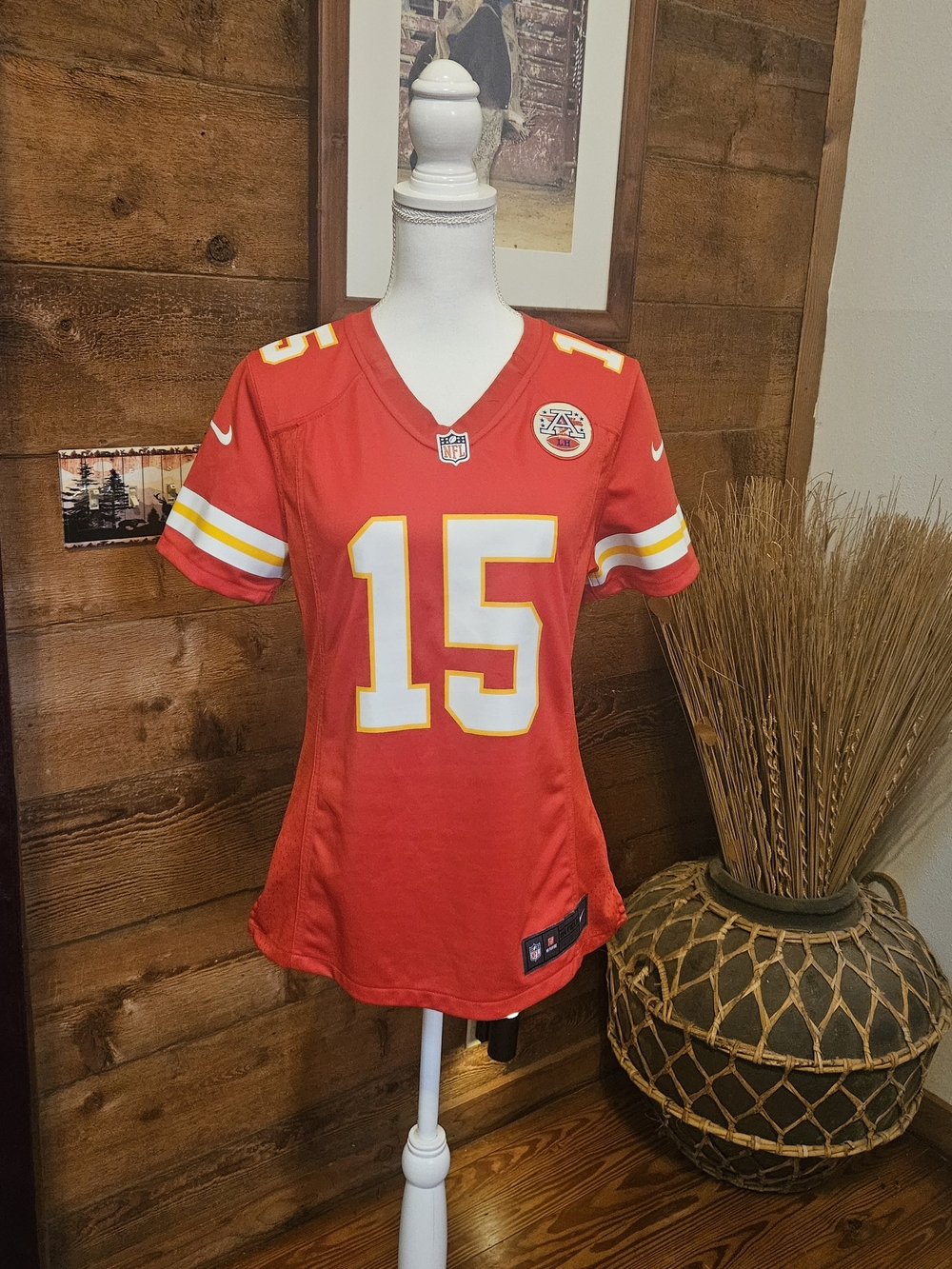 Kansas City Chiefs Nike Mahomes Red #15 Women's Football Jersey